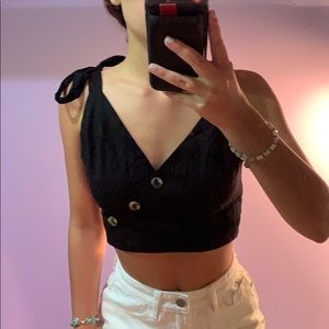 Black Crop Top